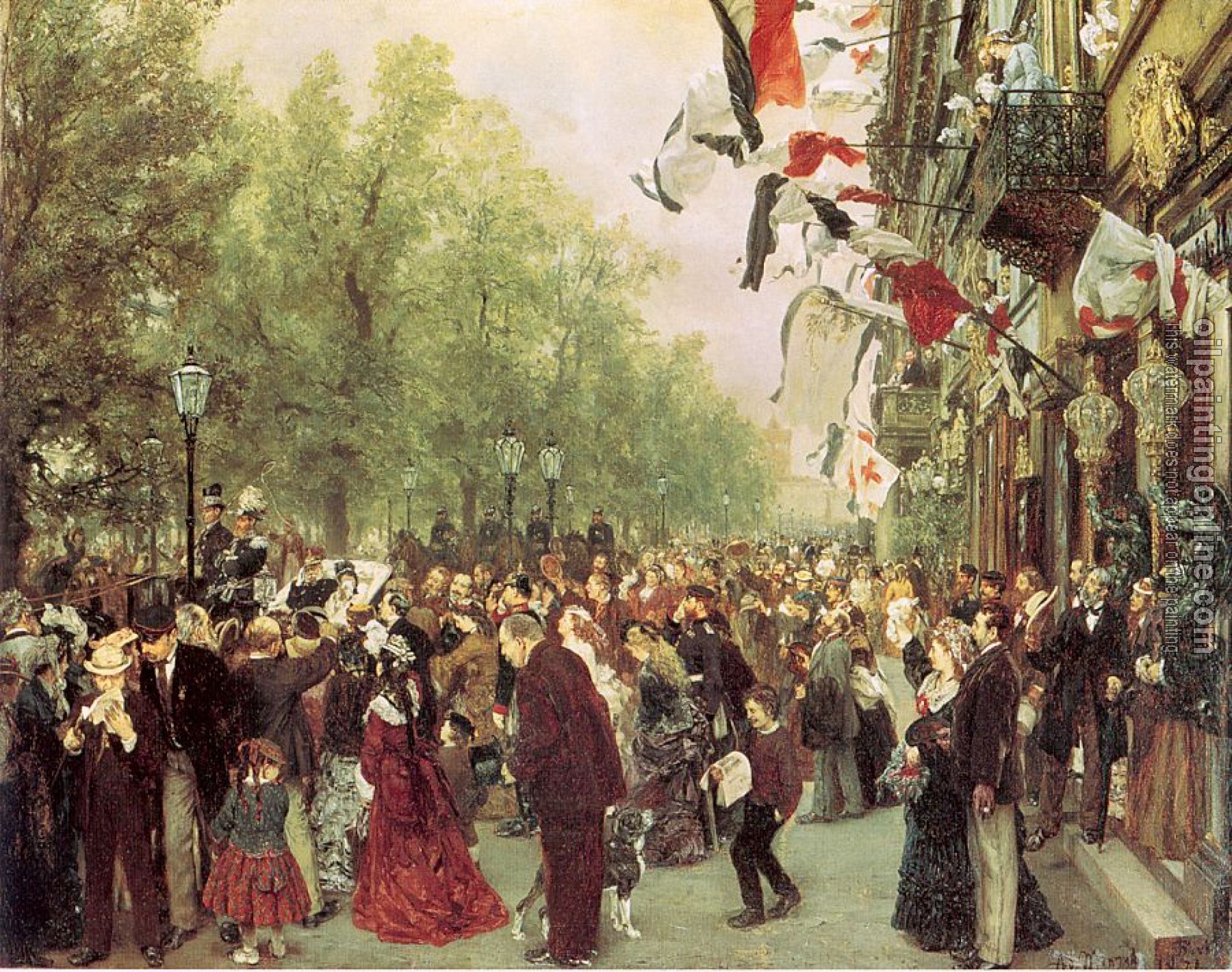 Menzel, Adolph von - William I Departs for the Front, July 31, 1870